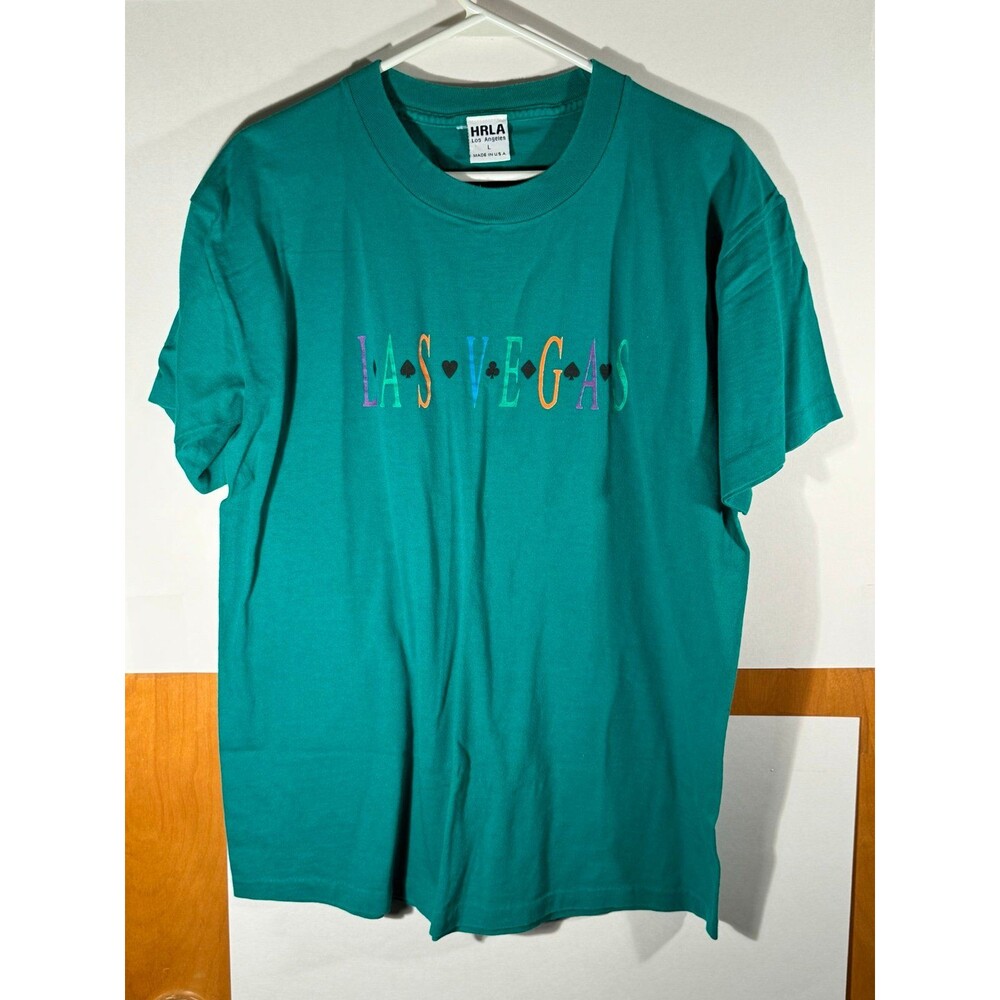 Vintage Las Vegas Nevada Gambling Poker Casino Shirt Large USA